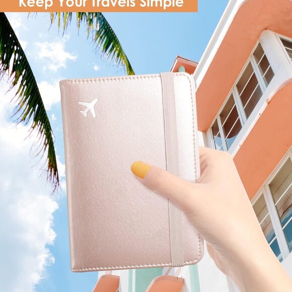 Passport and Vaccine Card Holder Combo Passport Holder Wallet With Vaccination C - Picture 7 of 9